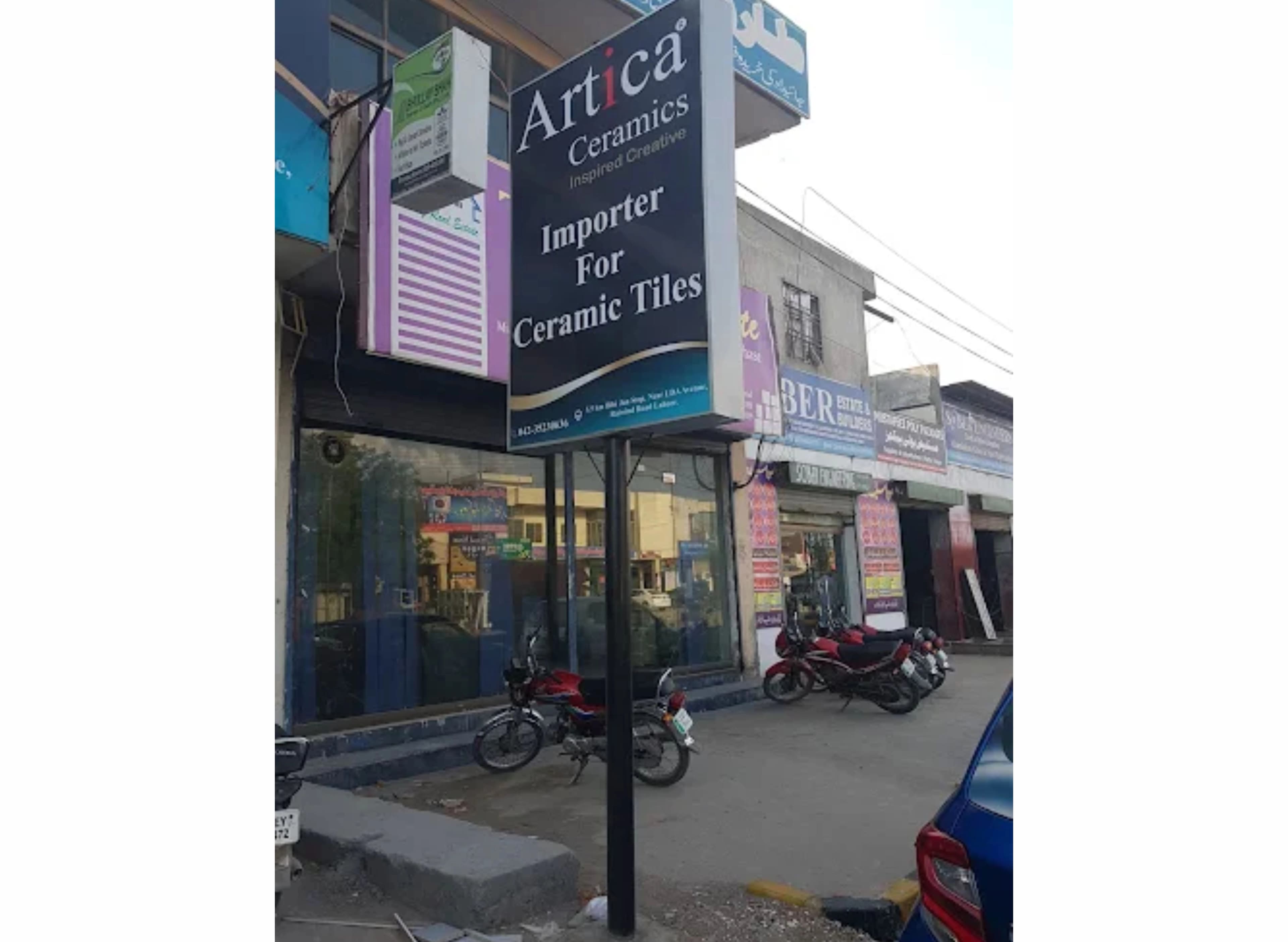 Backlight Pole Board design example by Spread Business
