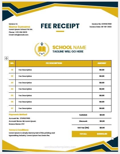Fee Card design example by Spread Business