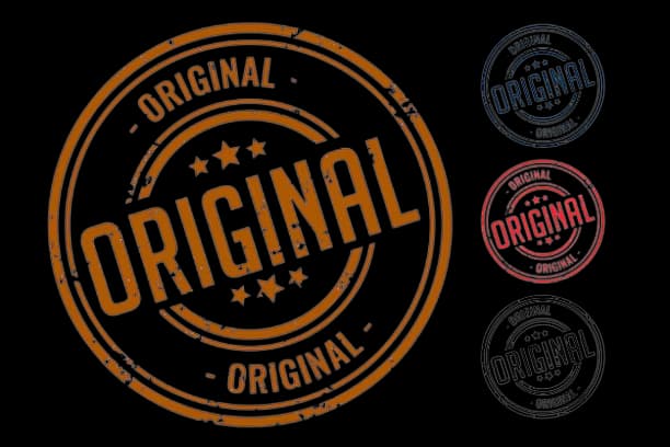 Rounded Design Stamp design example by Spread Business