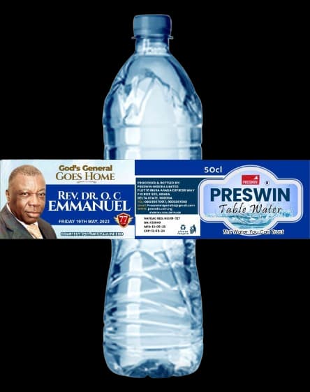 Water Bottle Label Design design example by Spread Business