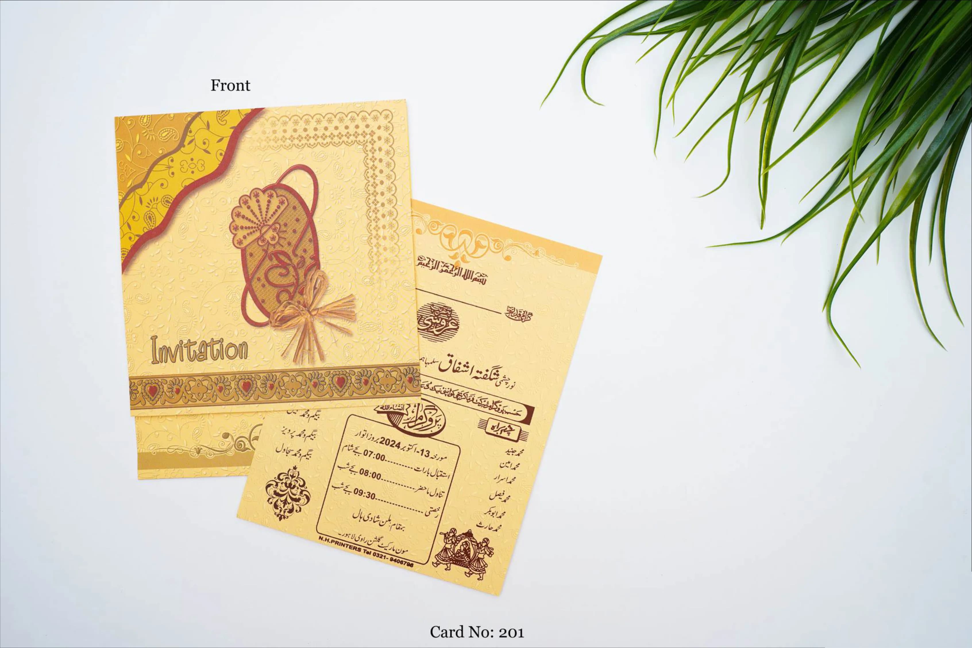 Wedding Card 201 design example by Spread Business