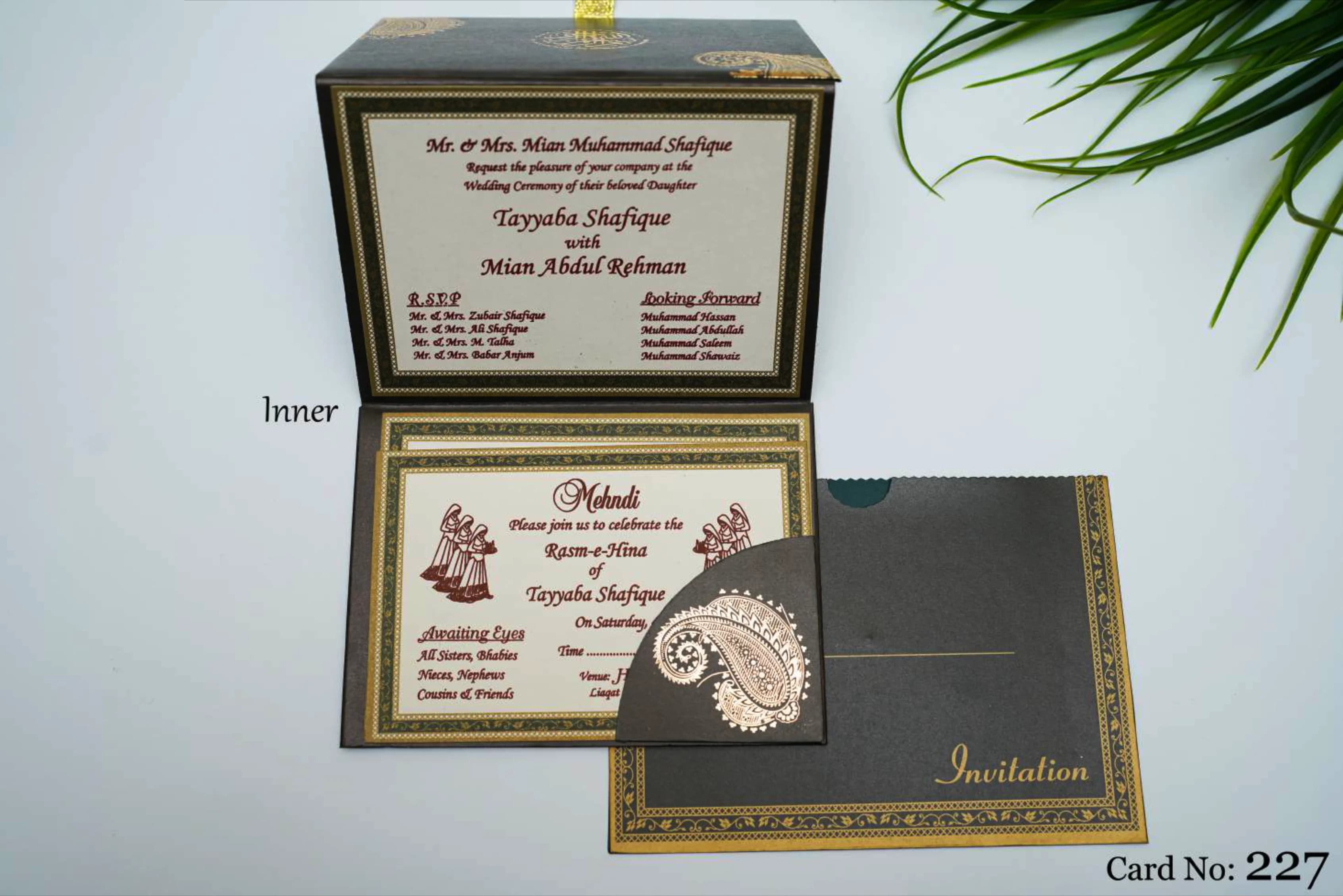Wedding Card 227 design example by Spread Business