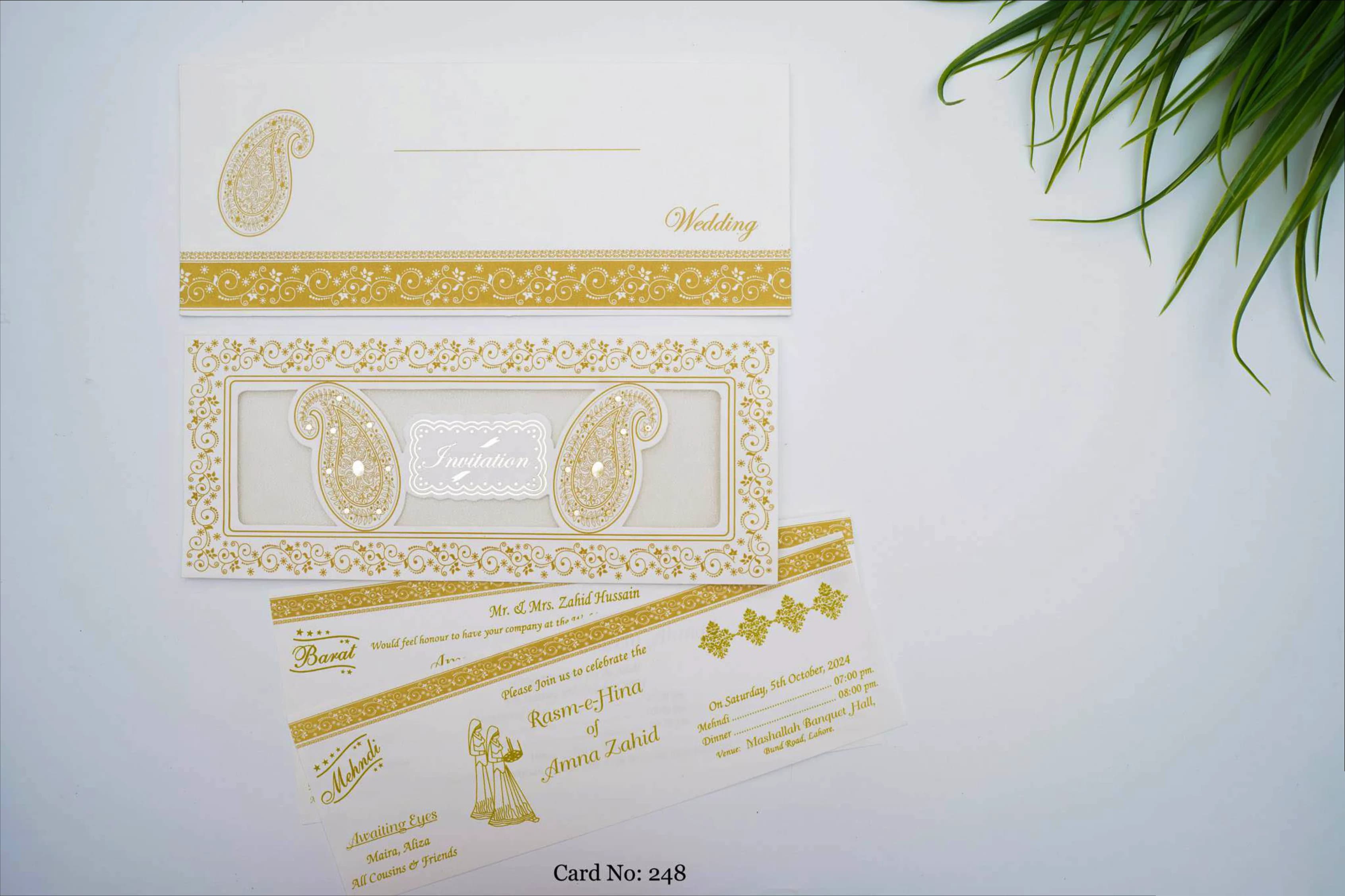 Wedding Card 248 design example by Spread Business