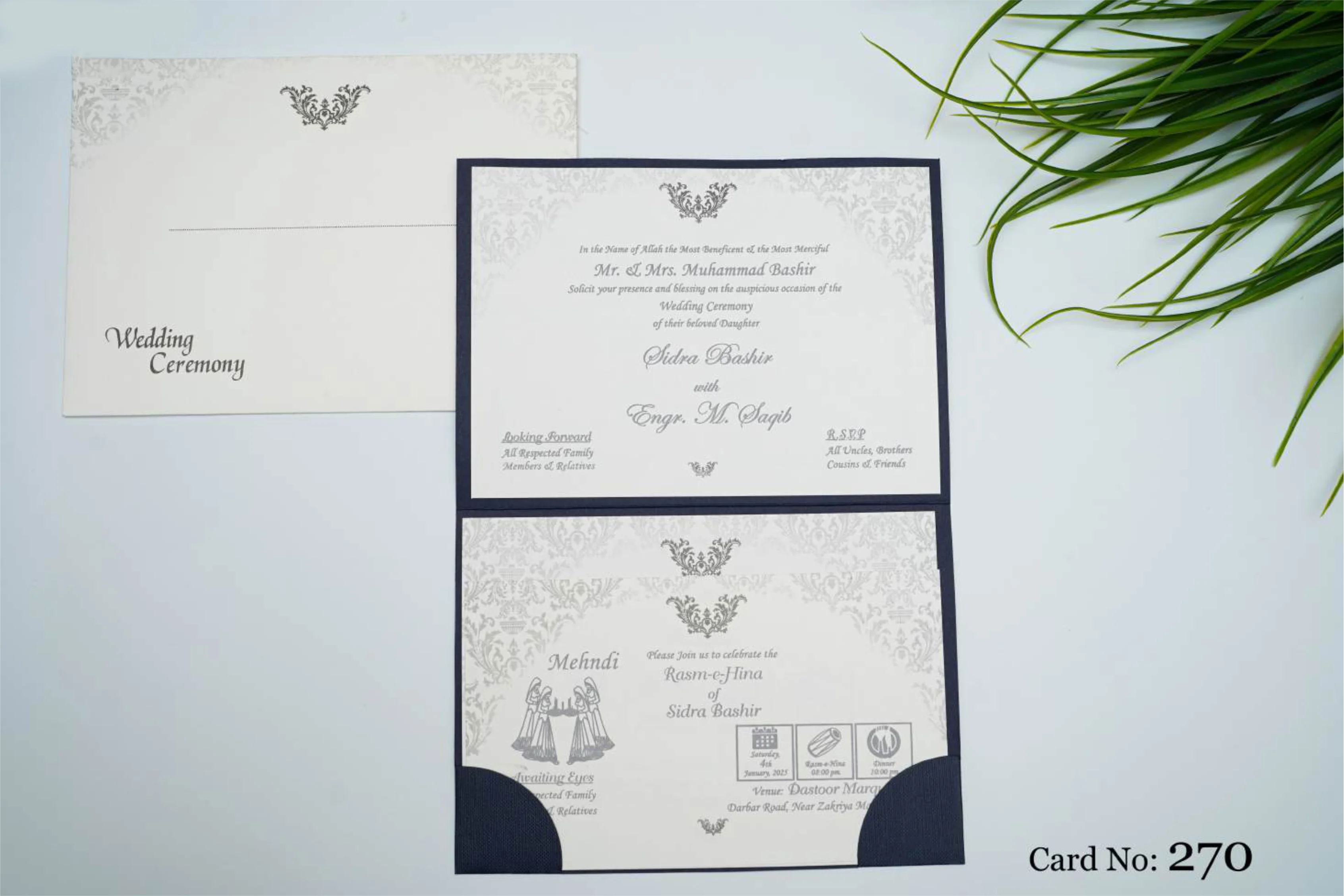 Wedding Card 270 design example by Spread Business
