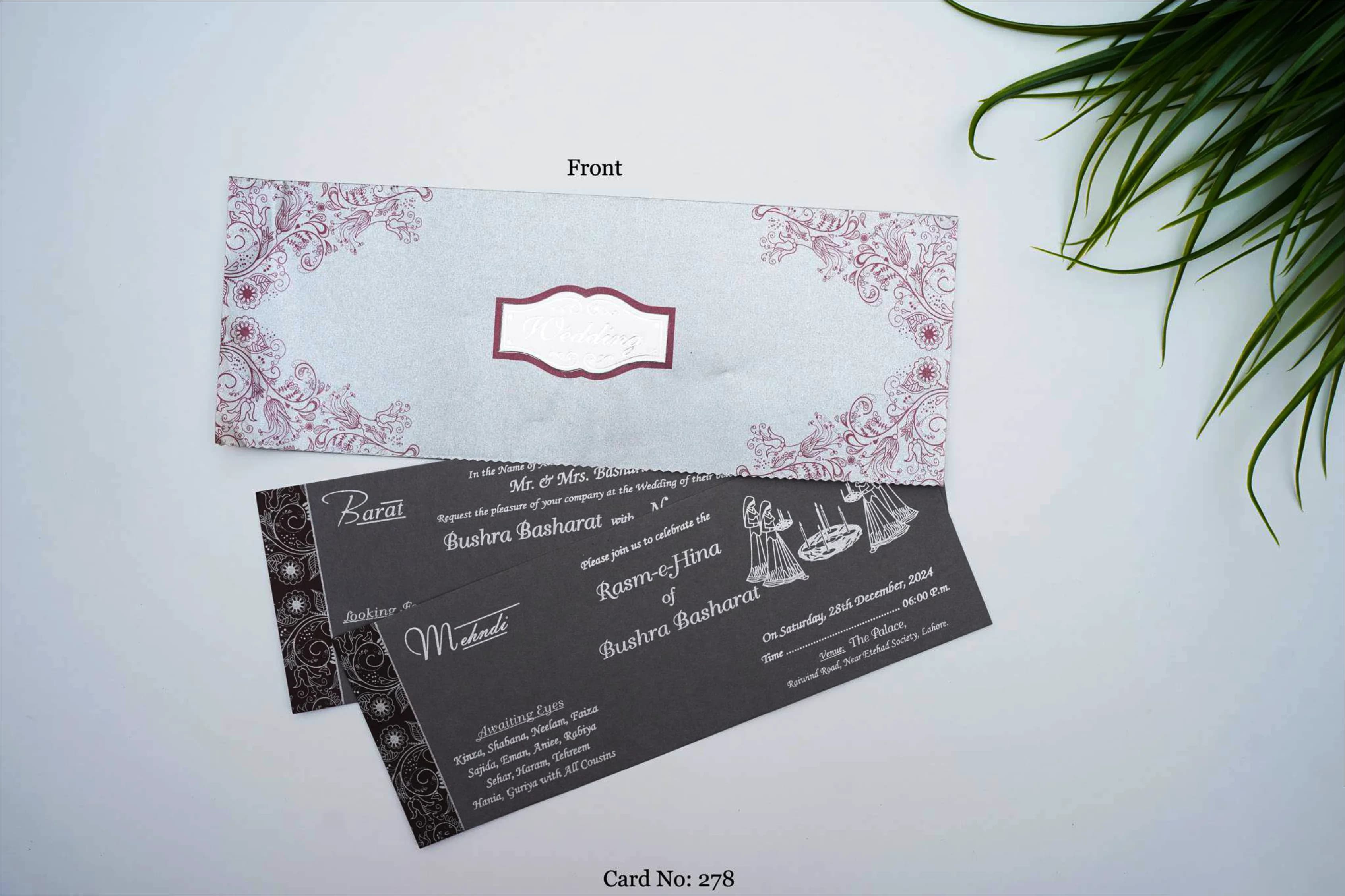 Wedding Card 278 design example by Spread Business