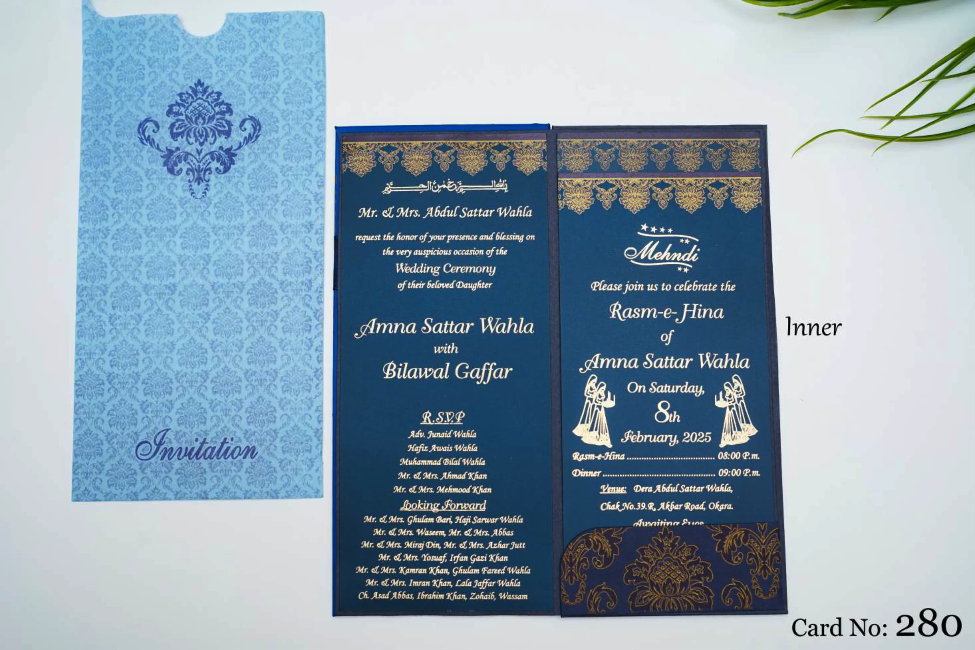 Wedding Card 280 design example by Spread Business
