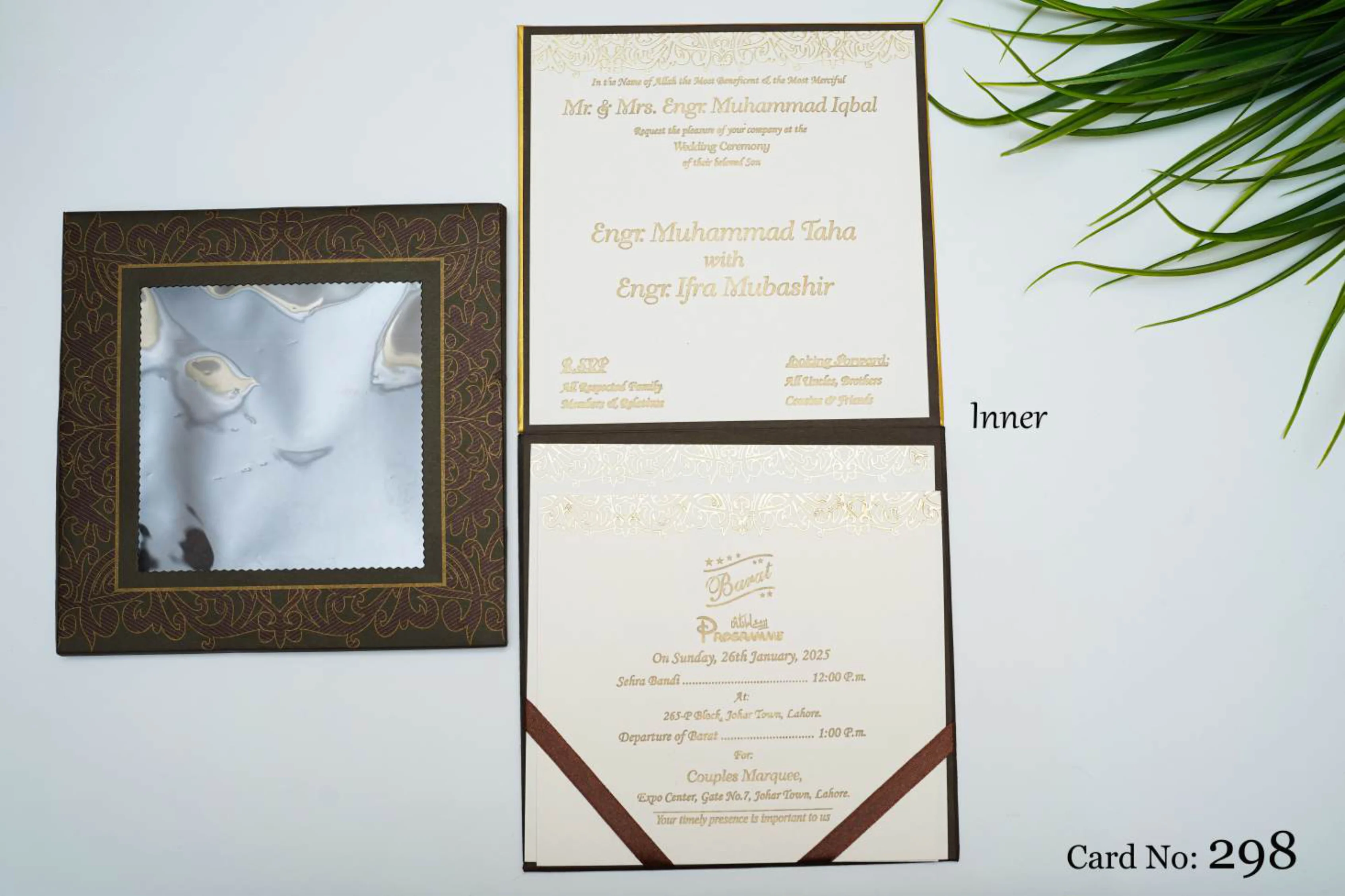 Wedding Card 298 design example by Spread Business