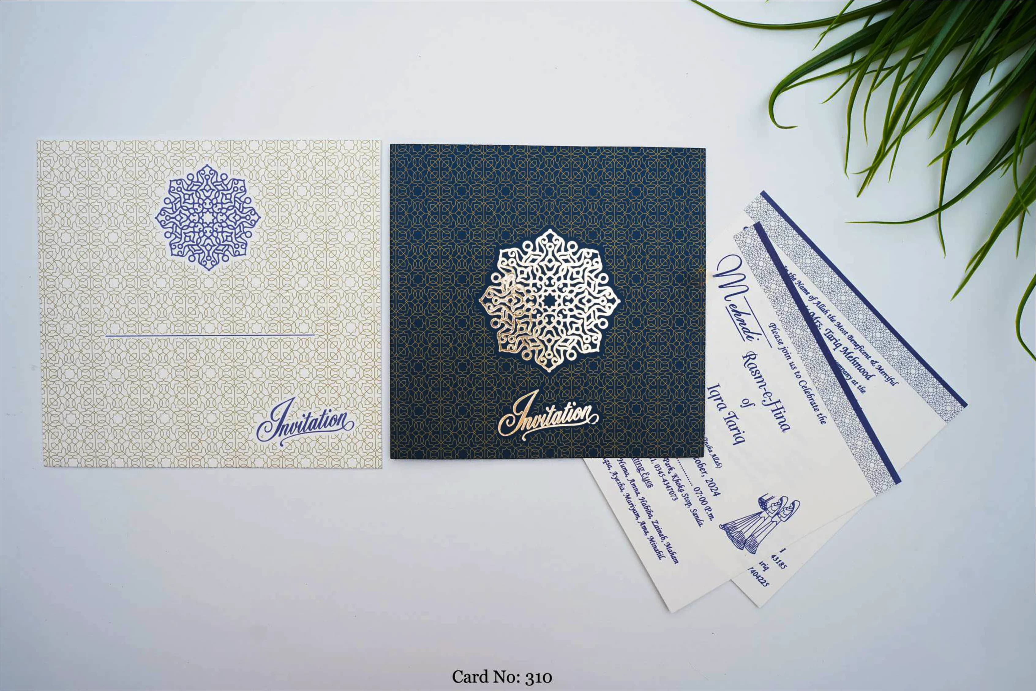 Wedding Card 310 design example by Spread Business