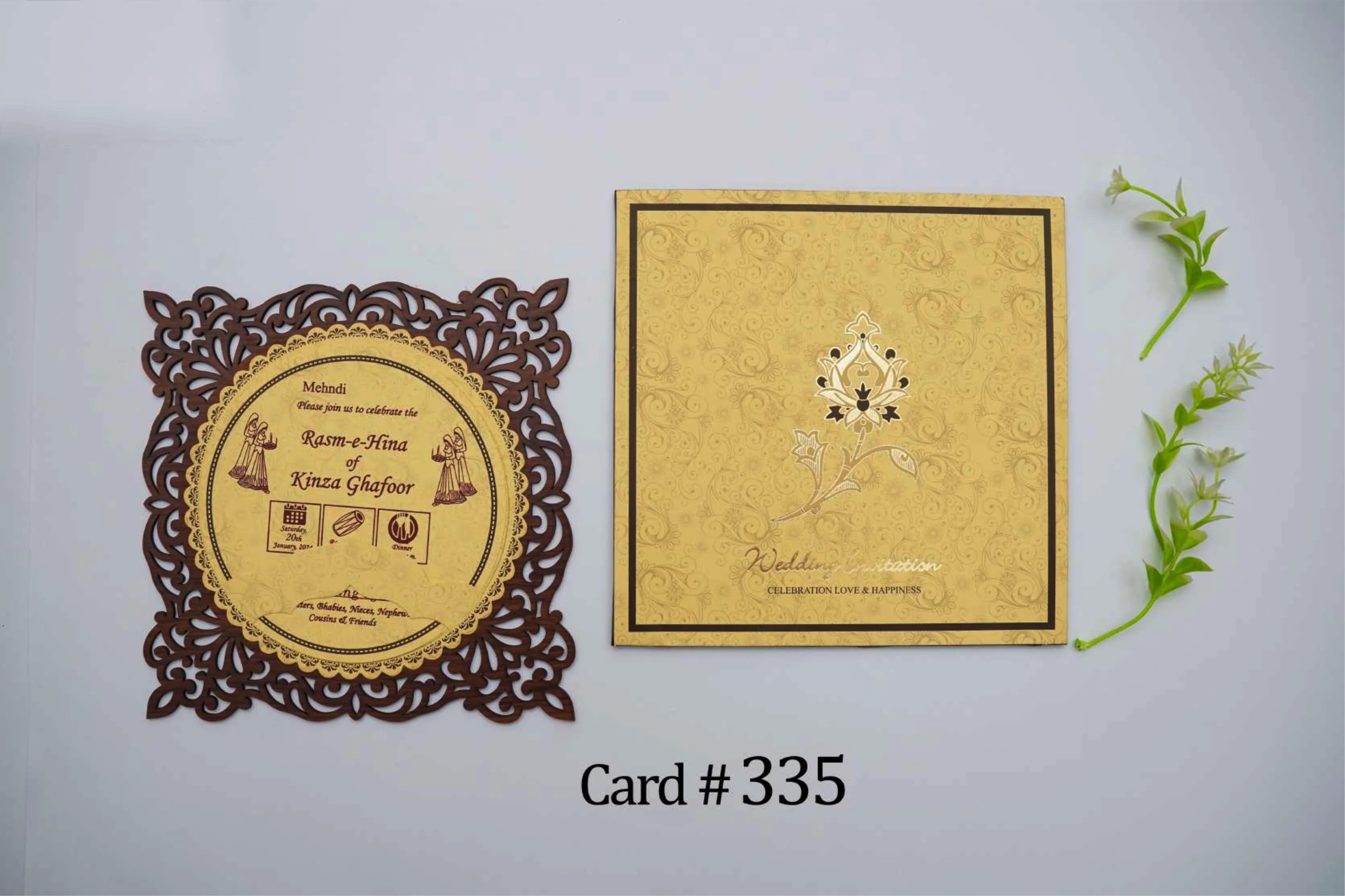 Wedding Card 335 design example by Spread Business