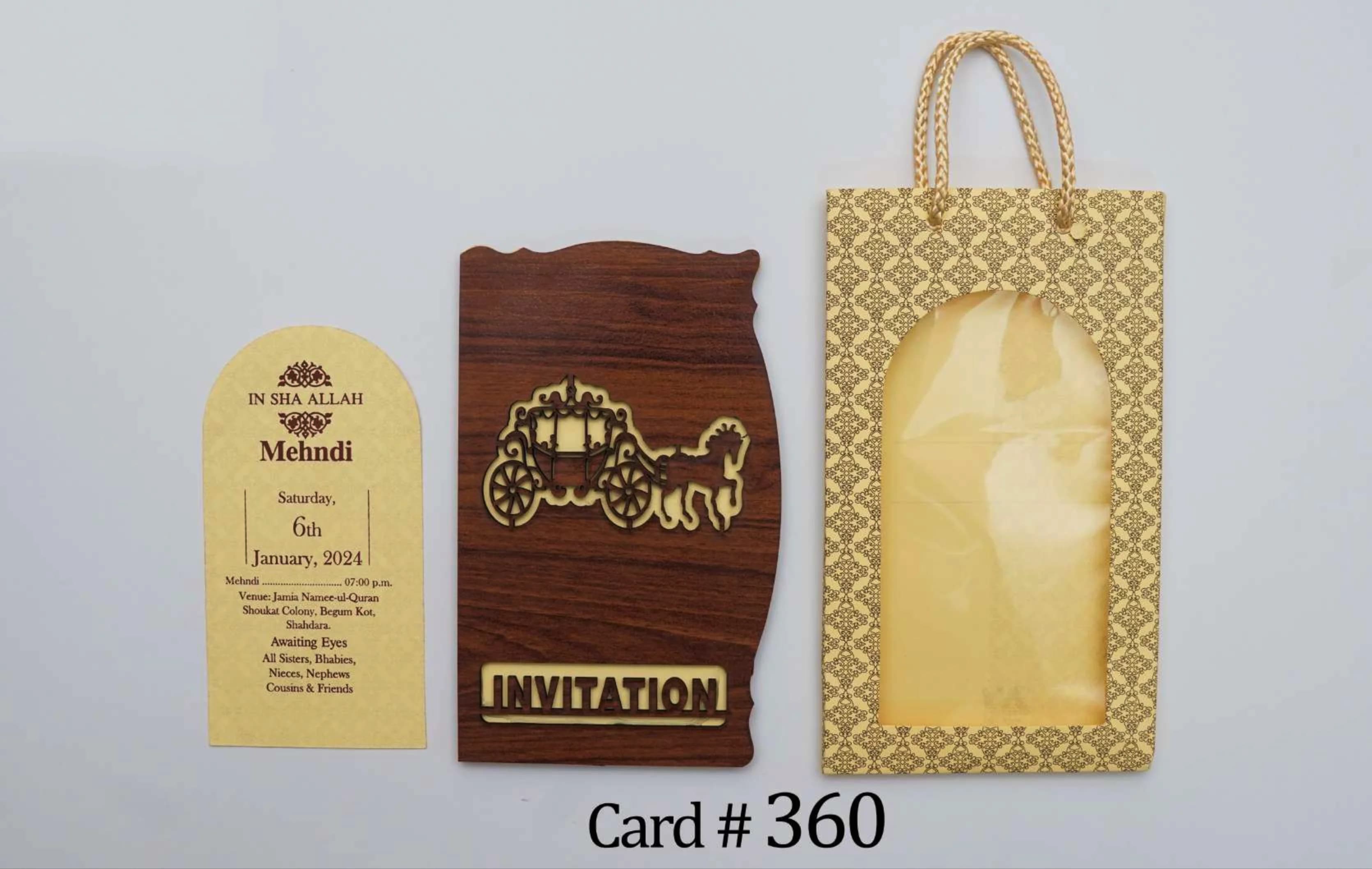 Wedding Card 360 design example by Spread Business