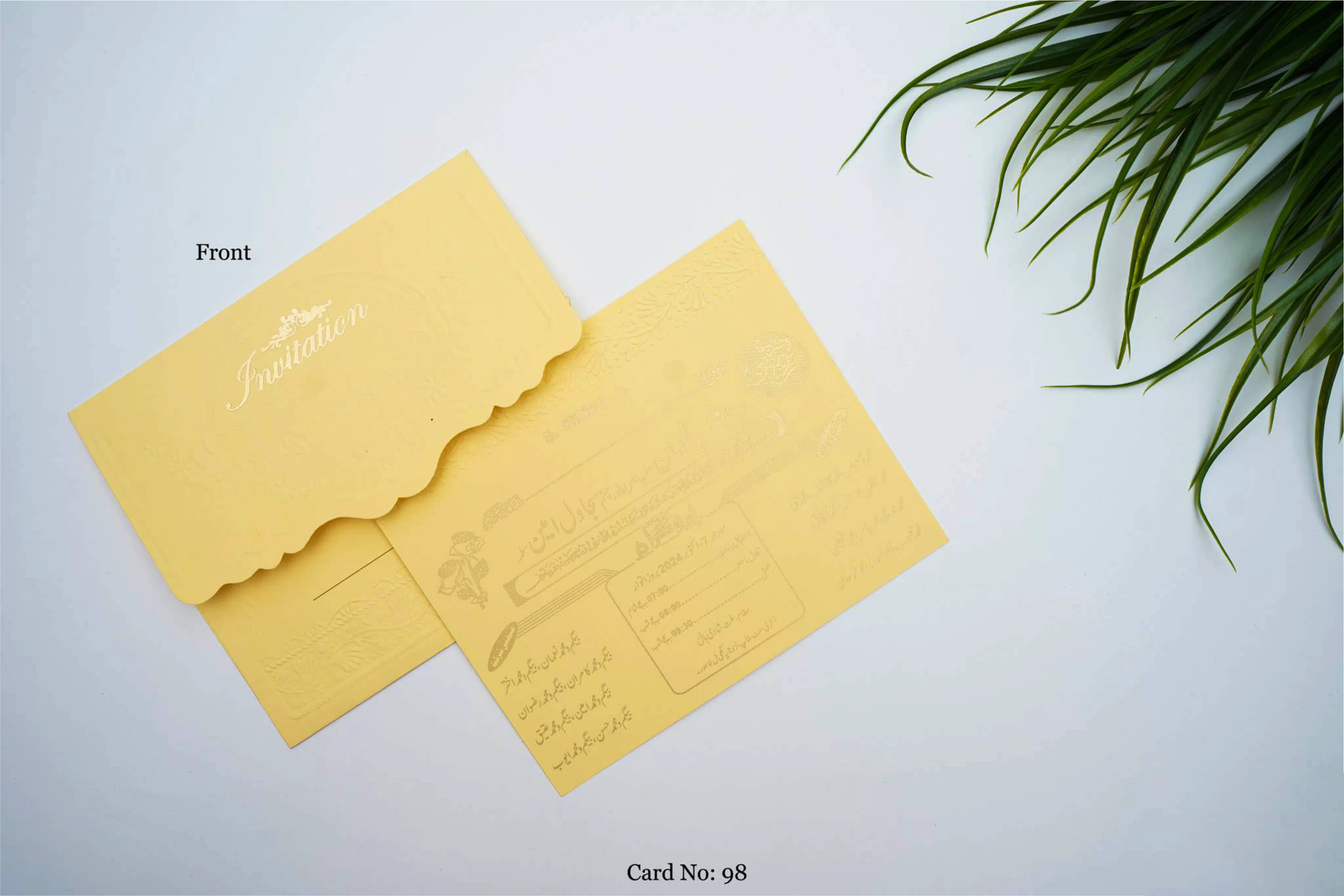 Wedding Card 98 design example by Spread Business