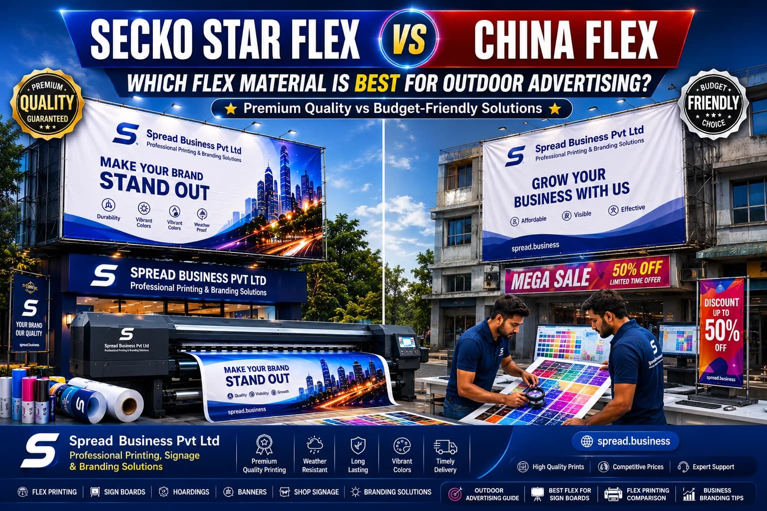 Secko Star Flex vs China Flex: Which is Better for Outdoor Advertising?